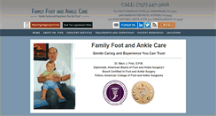 Desktop Screenshot of familyfootcareva.com